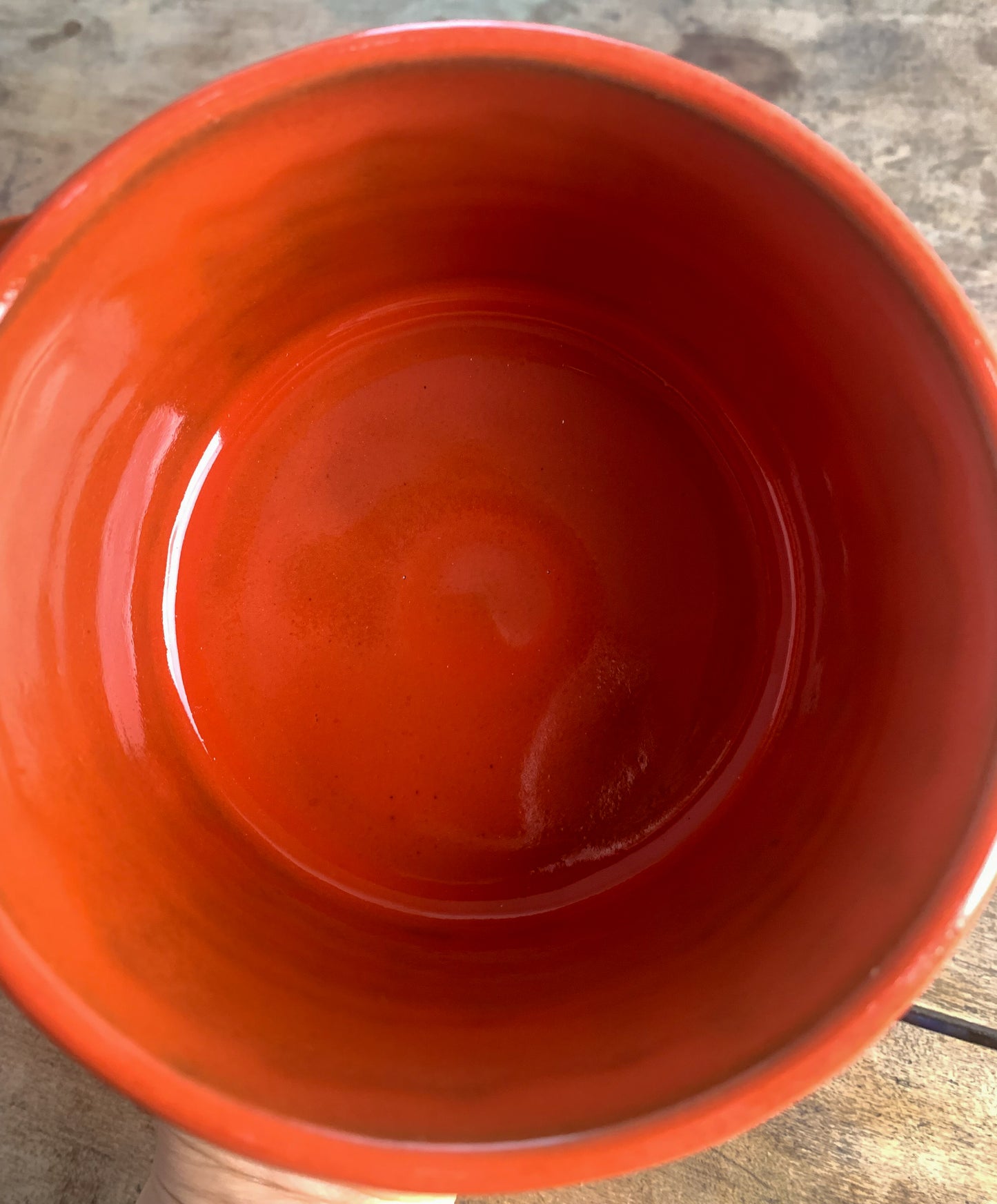 Ceramic French Butter Keeper – Terracotta Clay, Carrot Glaze, Family Size